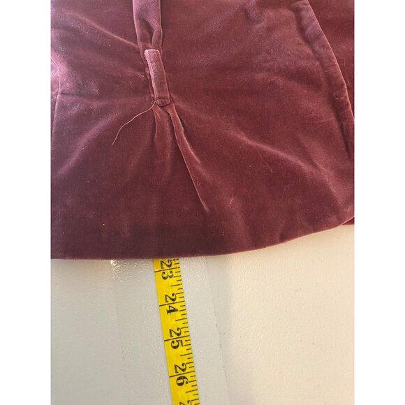 Vintage Lord & Taylor Burgundy Velvet Skirt Suit Set Small - Picture 9 of 16